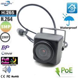 Cameras Outdoor CCTV Security Sony IMX307 Starlight Full Colour 1080P 2MP 5MP HD IP66 Waterproof Mini POE IP IR Nest Camera For Vehicle