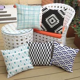 Pillow Modern American Style Throw Pillows Refreshing Geometrics Designs Decorative Case Covers Home Decor