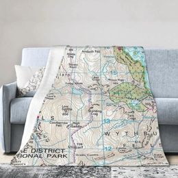 Blankets Flannel Throw Blanket The Lake District Soft Bedspread Warm Plush For Bed Living Room Picnic Travel Home Sofa