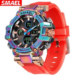 27 SMAEL Cool Fashion Sports Multi Functional Alloy Men's Electronic Watch Tiktok 98