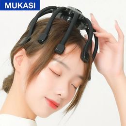 Octopus Scalp Head Massager Electric Massage Instrument With Bluetooth Music Vibration For Relax Stress Relief Improve Sleep240325