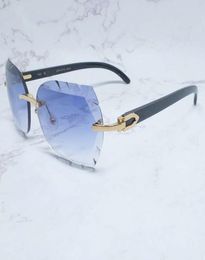 21s Cut Diamond Men Sawdust Style Sunglasses Sunglass Wood Metal Shades For Women Luxury Ienbel Vintage8527477