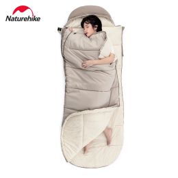 Gear Naturehike Outdoor Portable Winter Camping Comfortable Breathable Down Cotton Sleeping Bag Adult Tent Autumn Winter Thickening