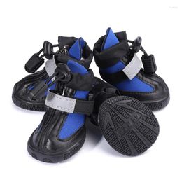 Dog Apparel Outdoor Big Rainshoes Large Pet Sneaker Shoes Waterproof Non-slip Reflective Galoshes Sports Boots For Puppy Cat
