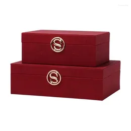 Jewellery Pouches Leather Box Exquisite Double Wooden Frame Storage And Organisation Luxury Display Showcases Packaging