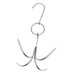 Kitchen Storage Meat Hooks Stainless Steel Bacon Hanger Smoker Roast For Hanging Hams Cooking Grill