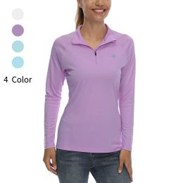 Shirts Women UPF 50+ Golf Wear Sun Protection Shirt Long Sleeve SPF UV Shirt Hiking Outdoor Top Lightweight Golf Shirt Running Tshirt