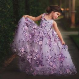 Dresses V Neck Ball Gown Floral Pattern Hand made Flower Appliques Beautiful Romantic Wedding DRESSES Flower Girl Dresses