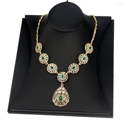 Pendant Necklaces Sunspicems Gold Colour Women Necklace Morocco Algeria Wedding Jewellery Arab Party Bridal Bijoux Caftan Chain 2024