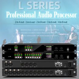 Converter L Series 4 in 8 Out Digital Audio Processor Professional 32bit Dsp Stage Sound Equipment Speaker Effect Processor Pc Software