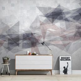 Wallpapers Molofi Custom 3D Nordic Modern Abstract Geometric Background Wallpaper Mural