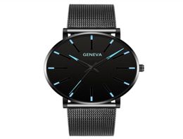 2020 Factory Direct s New UltraThin Men039s Mesh Belt Business Quartz Watch HighEnd Casual Trend Watch Men87520342746812