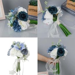 Decorative Flowers Exquisites Bouquets Romance Floral Arrangement Bridesmaids A Beautiful Decoration For Bookstores & Cafes B03E