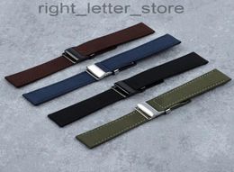 Luxury brand Genuine Leather nylon fabric Watch Band Watchband For strap for NAVITIMER WORLD Avenger belt 22mm tools7709908