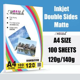 Paper 120g 140g A3 A4 100 sheets per pack double side matte inkjet printing coated photo paper