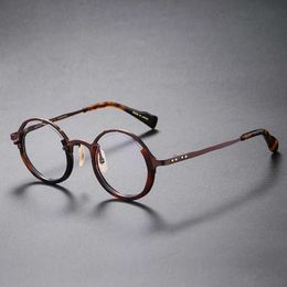 2024 Men's Luxury Designer Women's Sunglasses Glasses pure titanium Japanese Masahiro Maruyama same style 0053 Personalised fashion large frame glasses