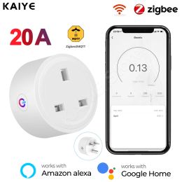 Cameras Zigbee Smart Plug 20a Uk Power Strip Mini Outlet Wireless Socket with Energy Monitor Compatible with Alexa Google Home Tuya Hub