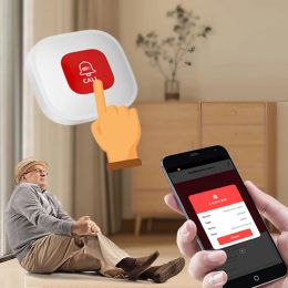 Button Tuya WiFi SOS Alarm Button Elderly Emergency Panic Button Old Man Personal SelfDefense Home Burglar Alarm Sensor Smart Life App