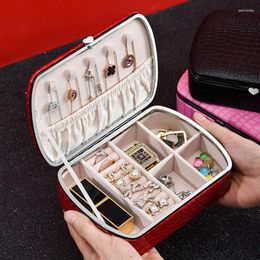 Storage Bags Portable High Capacity Jewellery Box Ring Earrings Necklace Hand