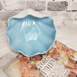 Bowls Happy Candy Shell Bowl Decoration Dinner Party Round Tray Ceramic Appetiser Dish