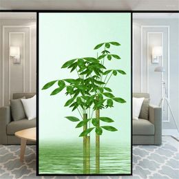 Window Stickers Privacy Film Static Cling No Glue Decorative Plant Sunflower Treatments Coverings Glass Sticker For Home 38