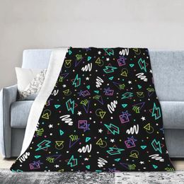 Blankets FNAF Security Breach Arcade Carpet Design Blanket Soft Warm Flannel Throw Plush For Bed Living Room Picnic Travel Home