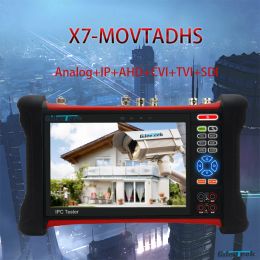 Display X7MOVTADHS IP Analog Camera Tester 8MP CCTV Tester Monitor with Analog+lP+ AHD+CVI+TVI+SDI 6 in 1 Multifunction CCTV Tester