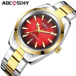 Wristwatches Mens Watches Stainless Steel Belt Quartz Wrist Watch Man Business Calendar Date Luminous Male Casual Bracelet Clock