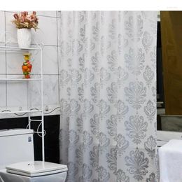 Shower Curtains Euporean Pattern PEVA Home Decor Bathroom Curtain Waterproof Partition Bathtub Mildew Screens With Hook