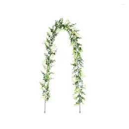 Decorative Flowers Artificial Plants Simulated Eucalyptus Rattan Home Green Wedding Wall Hanging Decoration EucalyptusFestive Party Supplies
