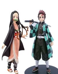 PVC Action Figures Tanjirou Nezuko Anime Kimetsu no Yaiba Figurine Model Toys LJ2009245640424