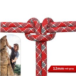 Paracord Outdoor 12mm Climbing Rope Rock High Strength Static Survival Emergency Fire Rescue Safety Rope Cord Hiking Accessory Equipment