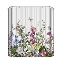 Shower Curtains Fresh Stylish 3d Bath Curtain Bathroom Tree Branch Patterned Hanging