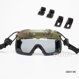 Safety FMA Safety Goggles For Tactical Helmet Protective Glasses Anti Fog Dust 3MM thickness lens CS field goggles TB1333