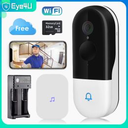 Doorbell Vstarcam WiFi Video Doorbell 1080P HD Free Cloud Storage For Life Wireless Camera Intercom PIR Alarm Smart Home