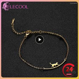 Anklets Sexy Bohemia Gold Colour Chain For Women Jewellery 2024 Trend Summer Bead Bracelet On Leg Foot Boho Heart Fashion Charm