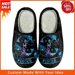 Slippers Interesting Cartoon Animal Printing Home Cotton Custom Mens Womens Sandals Plush Casual Keep Warm Shoes Thermal Slippe