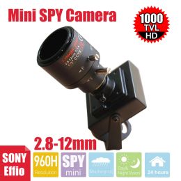 Cameras Uvusee CCTV Sony Effio 1000TVL 960H 2.812MM Varifocal Zoom Lens Security camera D/N Mini surveillance Camera
