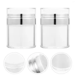 Storage Bottles 2 Pcs Eye Cream Bottle Plastic Containers Empty Lotion Multipurpose Mini Sub Airless Acrylic Pump Travel