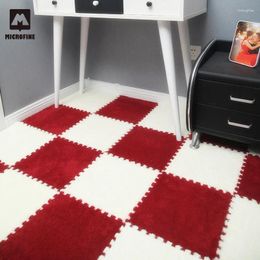 Carpets Colourful Carpet Magic Patchwork Faux Fur Mat In Living Room Creative Jigsaw Splice Home Baby Bedroom Rug 2024