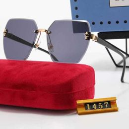 2024 Top designers 10% OFF Luxury Designer New Men's and Women's Sunglasses 20% Off Overseas frameless travel glasses special PP1457