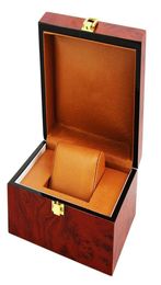 Luxury Cushion Interior Wooden Lock Clasp Solid Metal Jewellery Watch Storage Display Box Showcase Mens Gift3193139