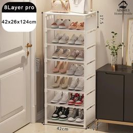 MultiLayer Stackable Shoe Cabinet Simple Shoes Storage Rack Space Saving Sneakers Organizer For Entry Wall Corner Shelf 240329