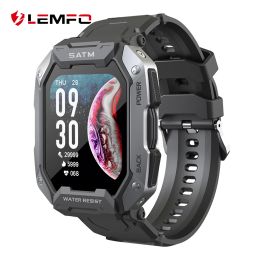 Watches LEMFO LC20 Smart Watch Men Outdoor Sport Smartwatch 5ATM Waterproof 380Mah Big Battery 1.7 Inch HD Screen DIY Watch Face