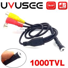 Tape Uvusee Cctv 1/3 Sony Ccd 1000tvl Mini Security Surveillance Camera Pipe Camera with Audio Microphone Mic 3.6mm Lens