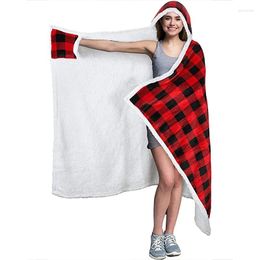 Blankets MYJ Blanket Warm Winter Wearable Adults Office Travel Soft Fleece Throw Home Shawl