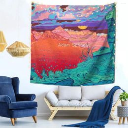 Tapestries Pink Clouds Wall Decor Tapestry Outdoor Office Holiday Gift Polyester Multi Style