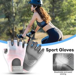 Cycling Gloves 1Pair Workout Men Women Gym Lifting Fitness Climbing Exercises Work Out Wrist Belt Absorb Foam Pad Palm Crossfit