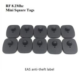 System 150pcs/Lot RF(8.2MHz) ABS Clothing Antilost Label Magnetic Button Small Square Antitheft Fastener Hard Tag Security EAS