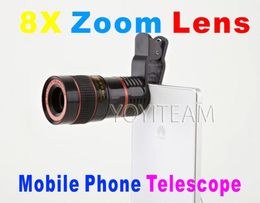 mobile phone universal telescope 8X zoom lens black Colour for iphone samsung smart phones8041486